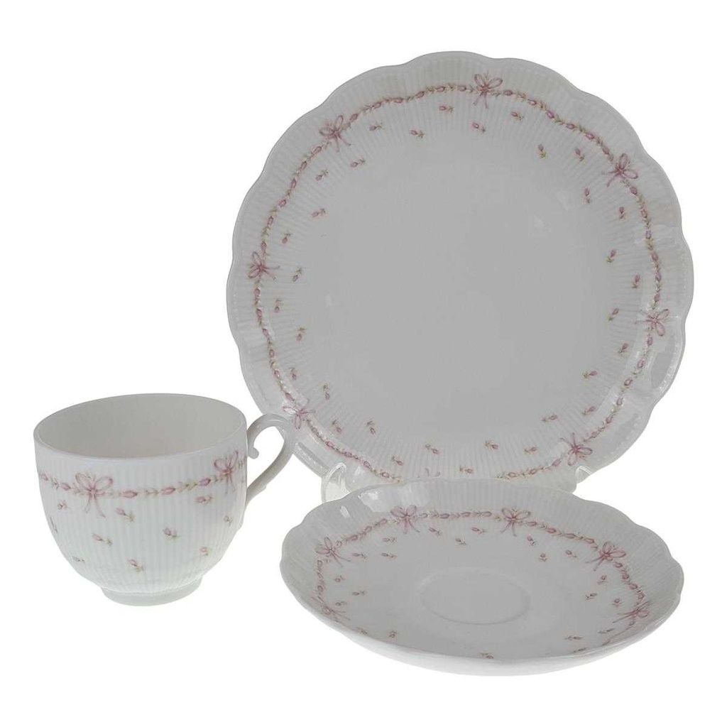 [458168404] Kaffeegedeck Sammeltasse Sammelgedeck 3tlg AK Kaiser Porzellan Romantica Bordeaux gebraucht - sehr gut Bild 4