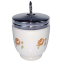 [458168410] Eierkocher Royal Worcester Blumendekor Blumen gebraucht - gut Bild 2