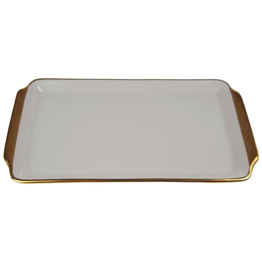 [2119296] 3er Set Zuckerdose und Milchkännchen Goldrand Eschenbach elfenbein Beige Tablett gebraucht - gut Bild 2