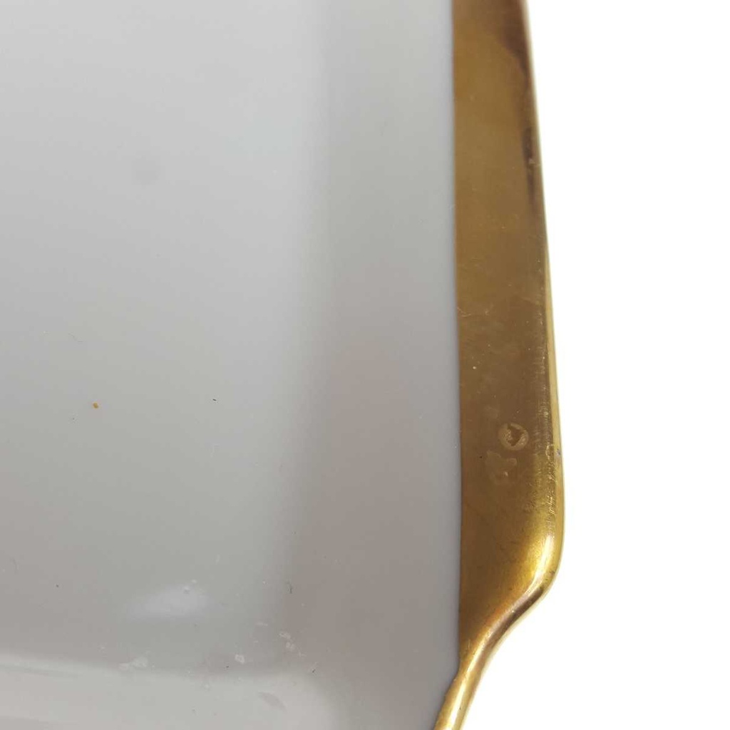 [2119296] 3er Set Zuckerdose und Milchkännchen Goldrand Eschenbach elfenbein Beige Tablett gebraucht - gut Bild 3