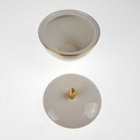 [2119296] 3er Set Zuckerdose und Milchkännchen Goldrand Eschenbach elfenbein Beige Tablett gebraucht - gut Bild 7