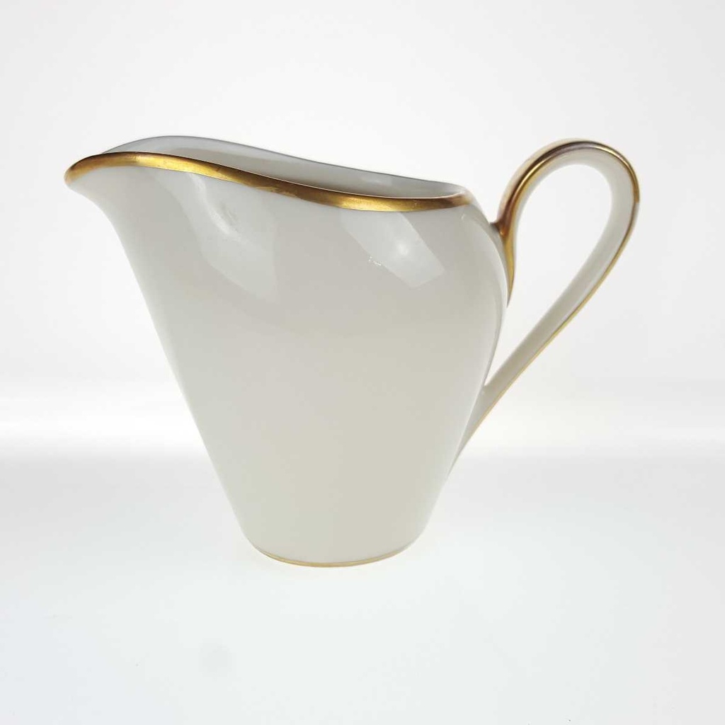 [2119296] 3er Set Zuckerdose und Milchkännchen Goldrand Eschenbach elfenbein Beige Tablett gebraucht - gut Bild 9