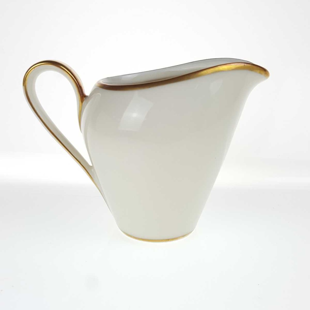 [2119296] 3er Set Zuckerdose und Milchkännchen Goldrand Eschenbach elfenbein Beige Tablett gebraucht - gut Bild 10