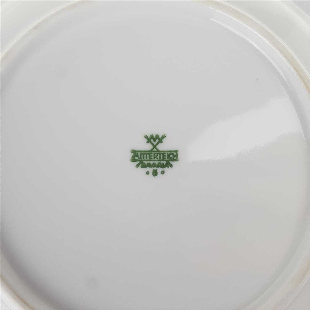 [458168412] Speiseteller 24,7 cm Mitterteich Form 2040 Sissi Blau gebraucht - akzeptabel Bild 5