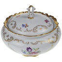 [458168423] Deckeldose Bonboniere 1,4 L Reichenbach Blumendekor Blumen gebraucht - gut Bild 2