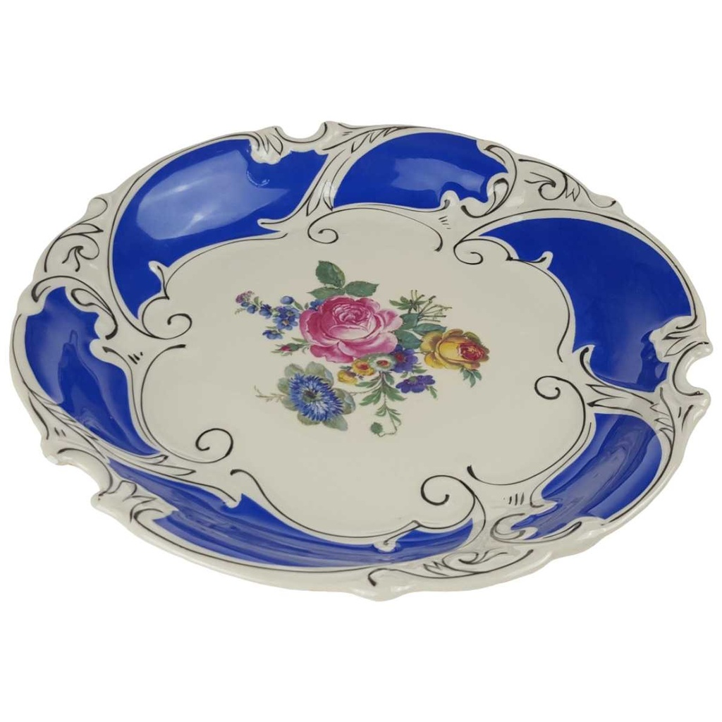 [458168431] Zierschale Sammelteller 30 cm Altenburg Blumendekor Blumen gebraucht - gut Bild 2