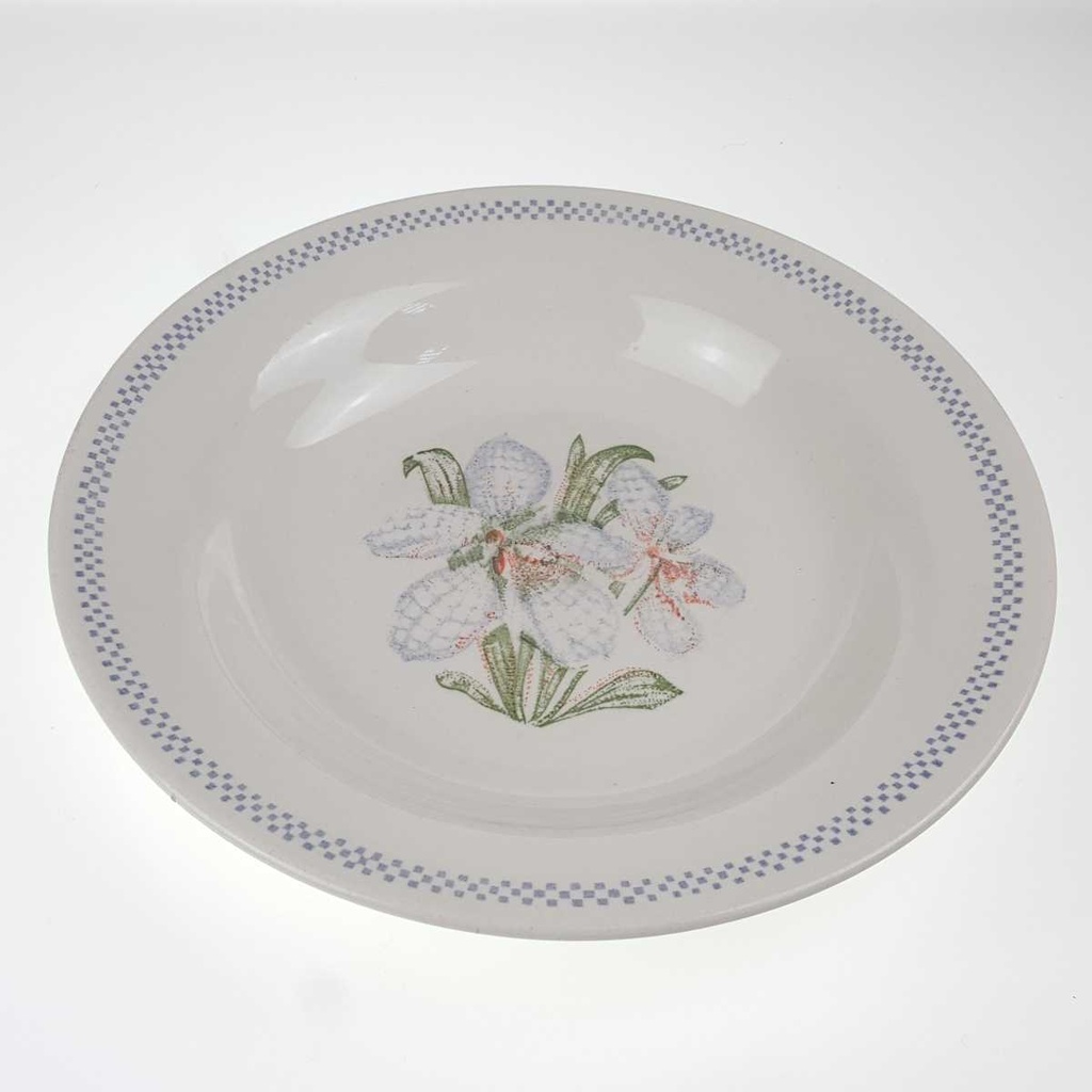 [458168436] Suppenteller 22 cm Oxford Brazil Blumendekor Blumen gebraucht - gut Bild 3