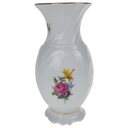 [458168438] Tischvase Vase Goldrand 19,3 cm Seltmann Vohenstrauß Blumendekor gebraucht - sehr gut Bild 2