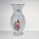 [458168438] Tischvase Vase Goldrand 19,3 cm Seltmann Vohenstrauß Blumendekor gebraucht - sehr gut Bild 3