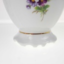 [458168438] Tischvase Vase Goldrand 19,3 cm Seltmann Vohenstrauß Blumendekor gebraucht - sehr gut Bild 4