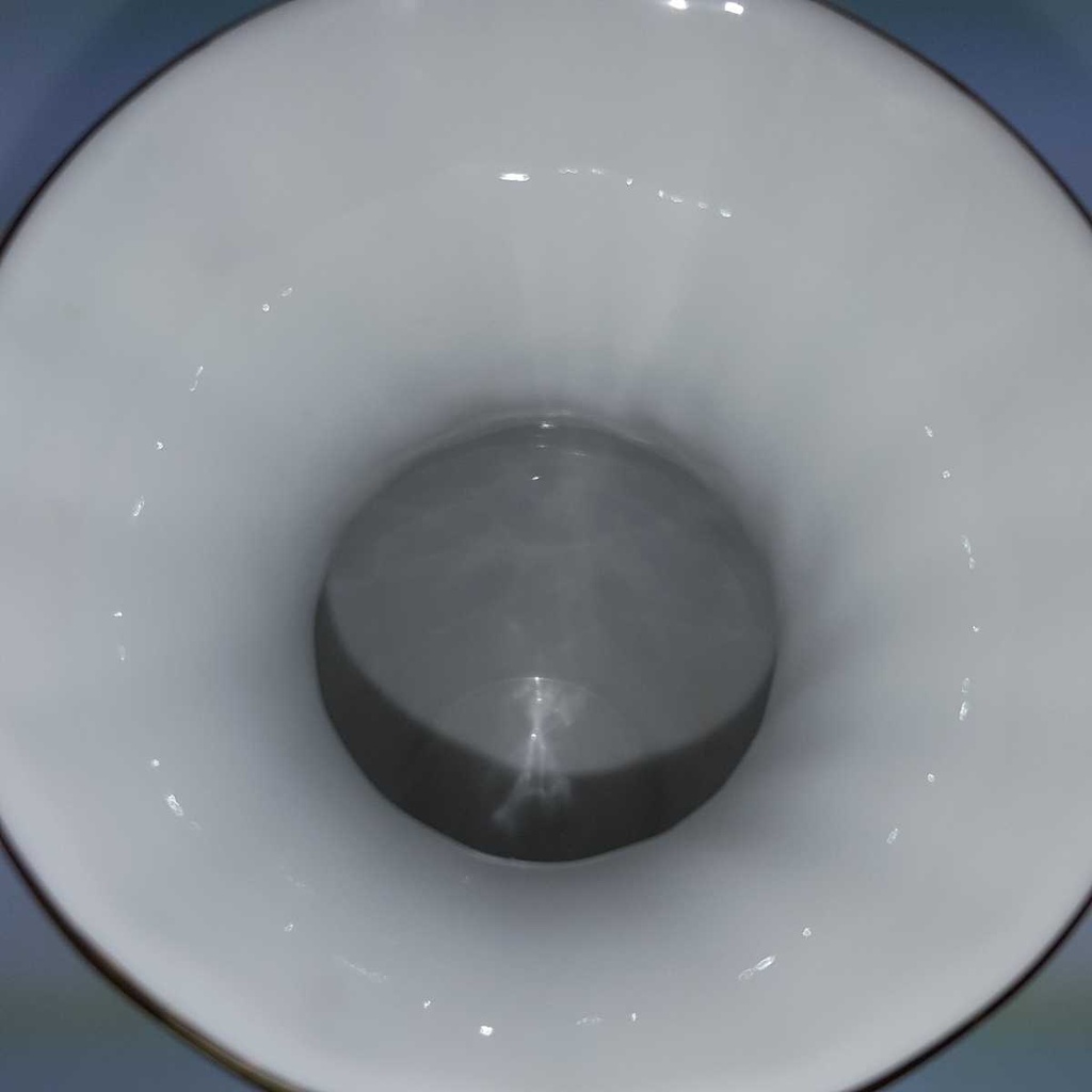 [458168438] Tischvase Vase Goldrand 19,3 cm Seltmann Vohenstrauß Blumendekor gebraucht - sehr gut Bild 6