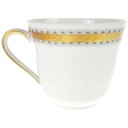 [458168442] Kaffeetasse 0,2 L Seltmann Weiden Vohenstrauß Goldring graue Halbkreise gebraucht - gut Bild 2