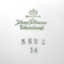 [458168442] Kaffeetasse 0,2 L Seltmann Weiden Vohenstrauß Goldring graue Halbkreise gebraucht - gut Bild 3