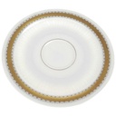 [458168445] Untertasse für Kaffee 15 cm Seltmann Weiden Vohenstrauß Goldring graue Halbkreise gebraucht - gut Bild 2