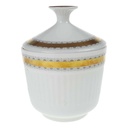 [458168446] Zuckerdose Seltmann Weiden Vohenstrauß Goldring graue Halbkreise gebraucht - gut Bild 3