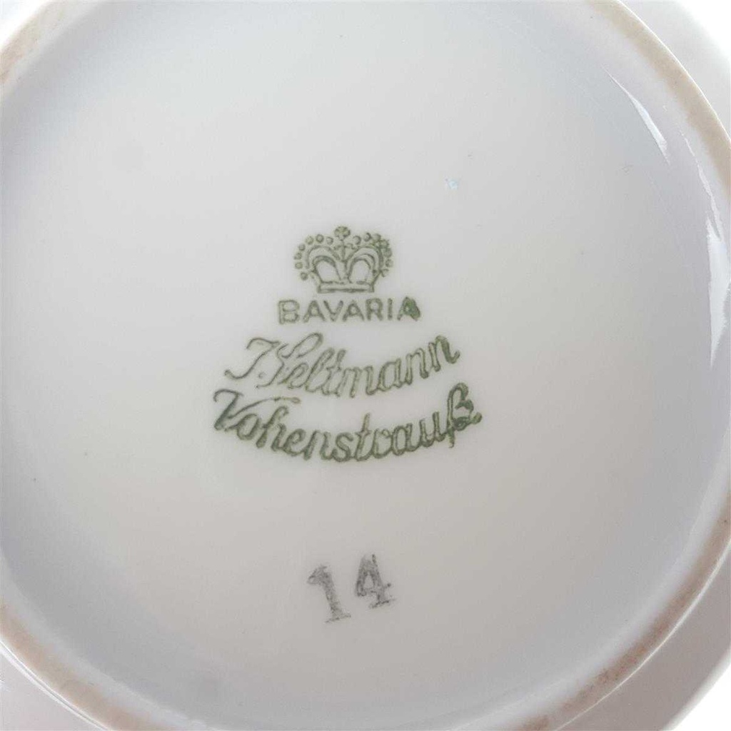 [458168446] Zuckerdose Seltmann Weiden Vohenstrauß Goldring graue Halbkreise gebraucht - gut Bild 5
