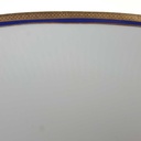 [458168450] Servierplatte Goldrand 31,5x21,2 cm Bareuther Waldsassen geriffelt Blauband Weiß gebraucht - gut Bild 4