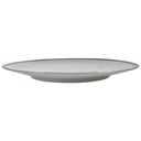 [458168453] Speiseteller Goldrand 24,2 cm Bareuther Waldsassen geriffelt Blauband Weiß gebraucht - gut Bild 2
