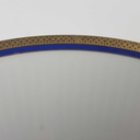 [458168453] Speiseteller Goldrand 24,2 cm Bareuther Waldsassen geriffelt Blauband Weiß gebraucht - gut Bild 3