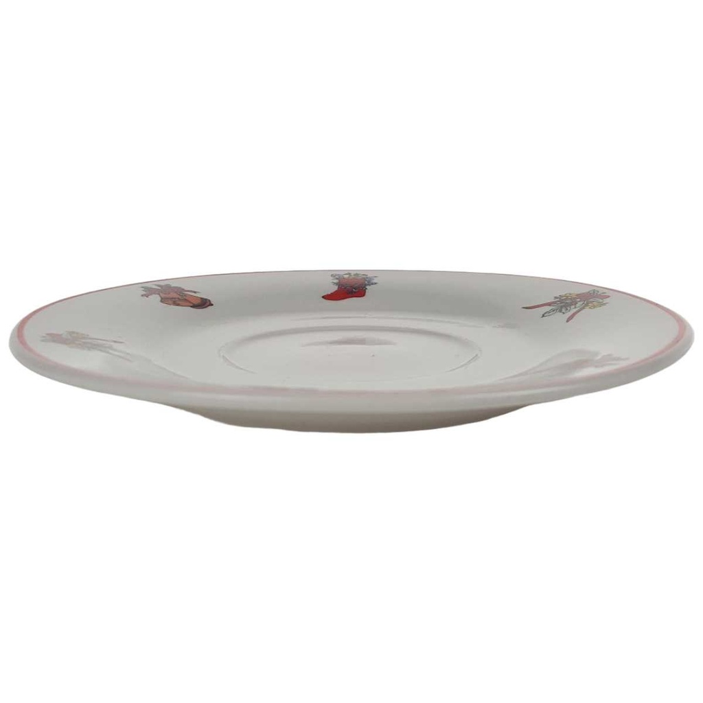 [458168456] Untertasse 15,8 cm Royal Five Stars Weihnachten gebraucht - gut Bild 2