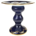 [458168463] Kerzenhalter Golddekor Wallendorf Echt Kobalt mit Blumendekor Blumen gebraucht - gut Bild 2