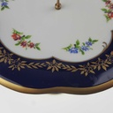 [458168463] Kerzenhalter Golddekor Wallendorf Echt Kobalt mit Blumendekor Blumen gebraucht - gut Bild 4