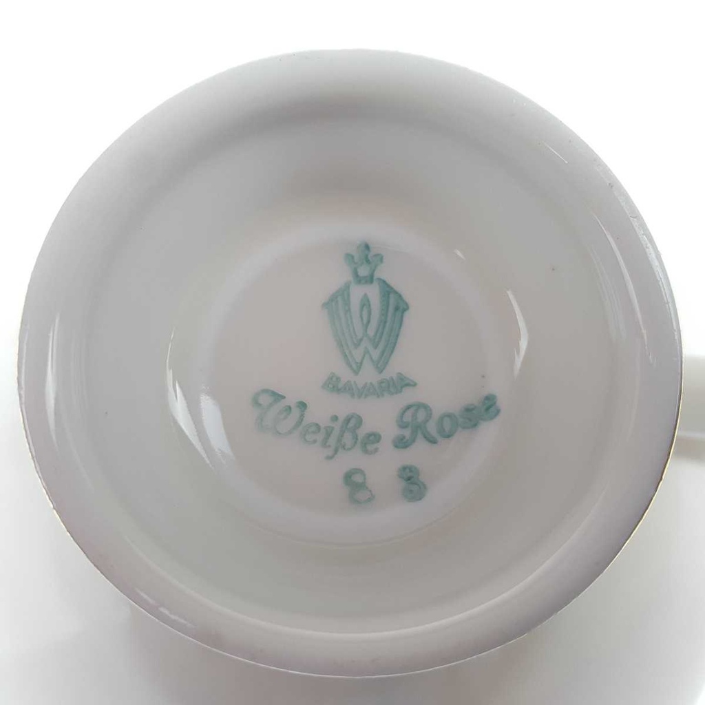 [458168464] Gedeck Sammelgedeck 3tlg Bavaria Weiße Rose gebraucht - gut Bild 9