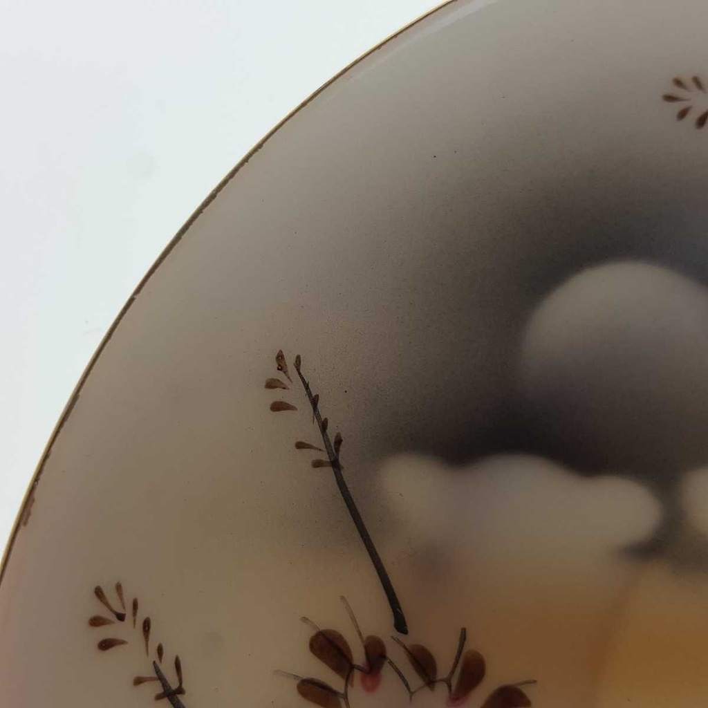 [458168466] Untertasse 13,2 cm Japan China Asiatisches Porzellan Vogelmotiv Fasane gebraucht - gut Bild 5
