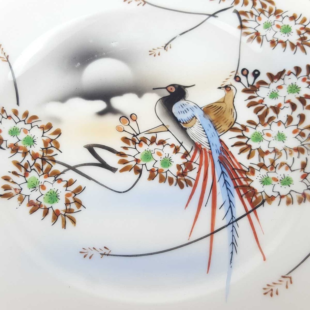 [458168469] Kuchenteller 16 cm Japan China Asiatisches Porzellan Vogelmotiv Fasane gebraucht - gut Bild 2
