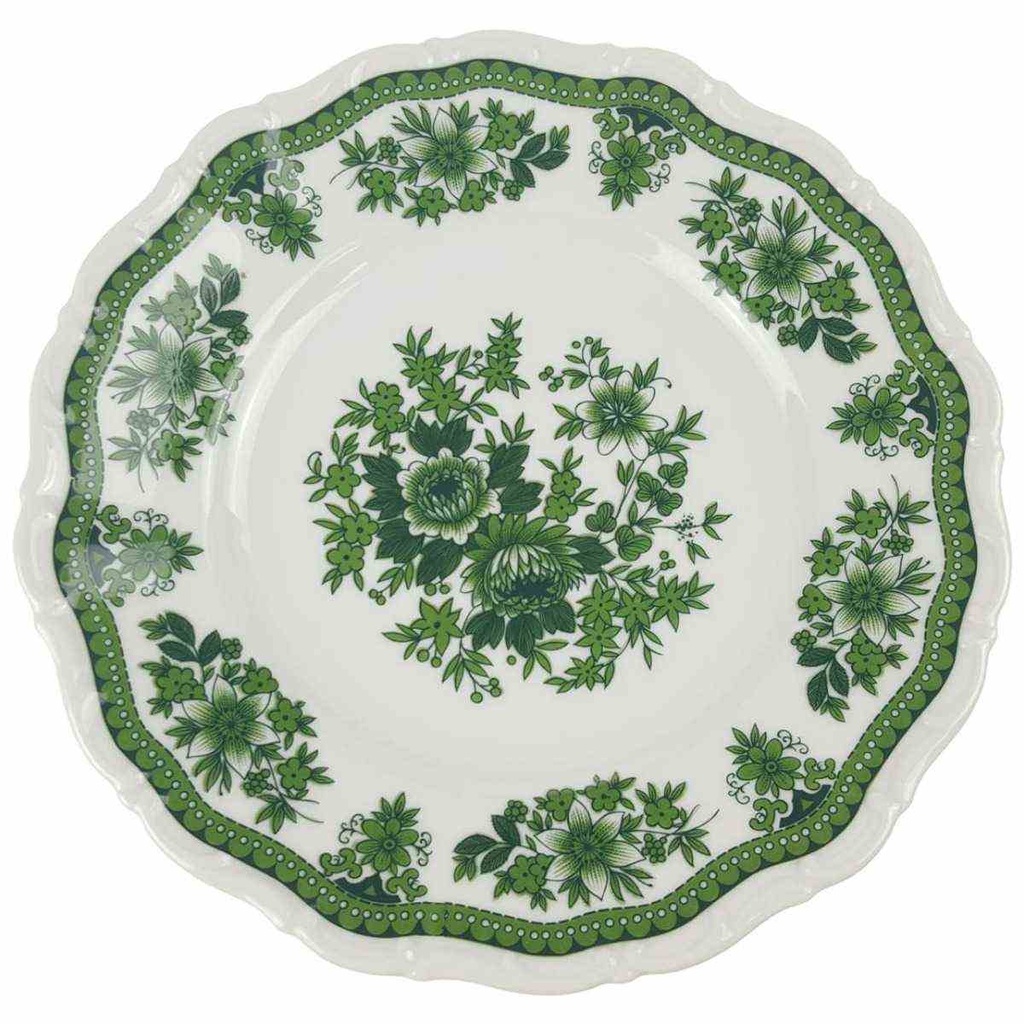 [458168470] Kuchenteller Dessertteller 19,2 cm Seltmann Weiden Barock Hubertus Blumendekor gebraucht - gut Bild 2