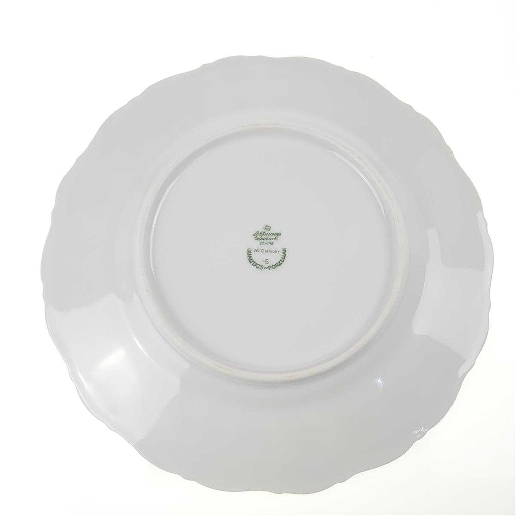 [458168470] Kuchenteller Dessertteller 19,2 cm Seltmann Weiden Barock Hubertus Blumendekor gebraucht - gut Bild 4