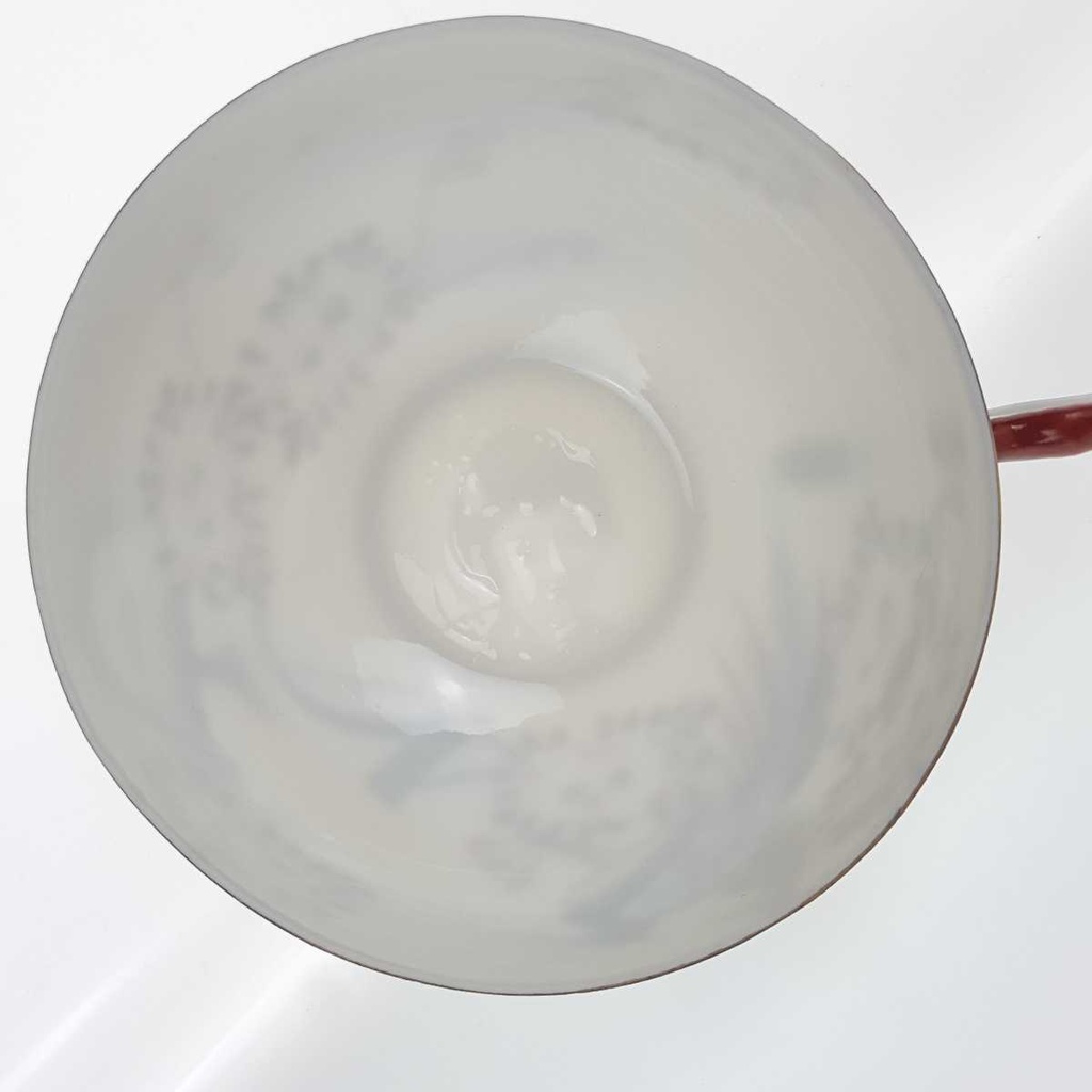 [458168471] Teetasse Geisha im Tassenboden 0,15 L Japan China Asiatisches Porzellan Vogelmotiv Fasane gebraucht - gut Bild 5