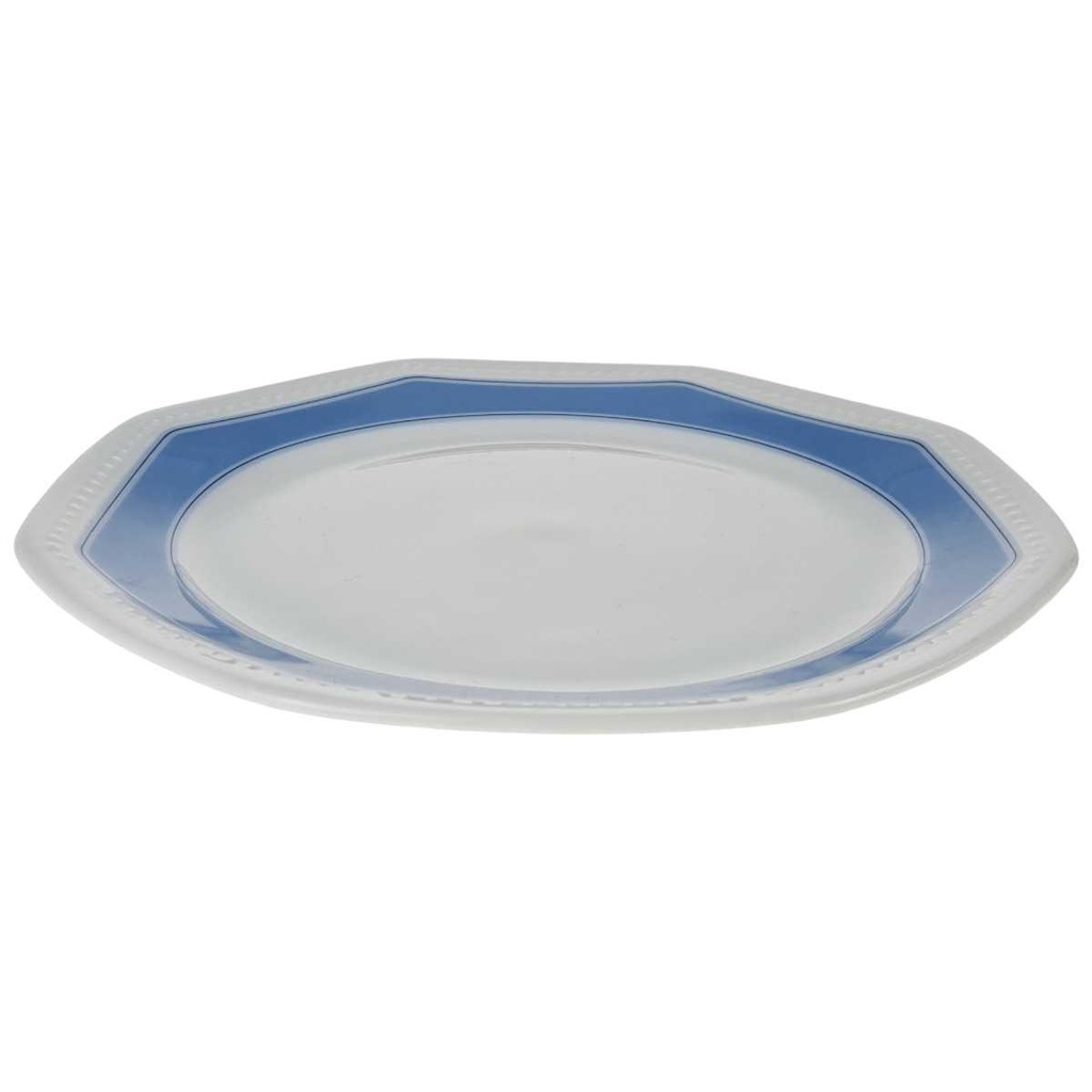 [458168473] Kuchenteller 19,5 cm Schirnding Bavaria Paris weiss blau gebraucht - gut Bild 2