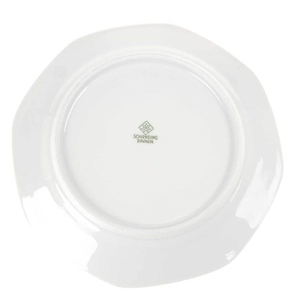 [458168473] Kuchenteller 19,5 cm Schirnding Bavaria Paris weiss blau gebraucht - gut Bild 3