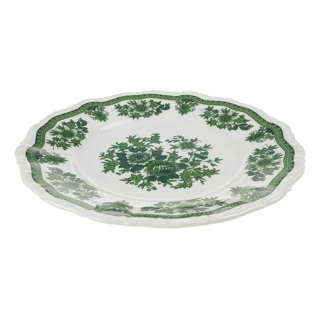 [458168475] Speiseteller 24 cm Seltmann Weiden Barock Hubertus Blumendekor gebraucht - gut Bild 3