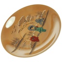 [458168478] Untertasse 13 cm Japan China Asiatisches Porzellan Geisha Perlmutt gebraucht - gut Bild 2