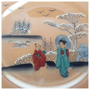 [458168479] Kuchenteller Dessertteller 16 cm Japan China Asiatisches Porzellan Geisha Perlmutt gebraucht - gut Bild 2
