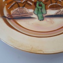 [2119298] 6er Set Kuchenteller 16,3 cm Japan China Geisha Grün Perlmutt gebraucht - akzeptabel Bild 6