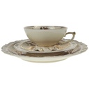 [458168498] Gedeck Sammelgedeck 3tlg Kahla Elfenbein Ätzgold Beige gebraucht - gut Bild 2