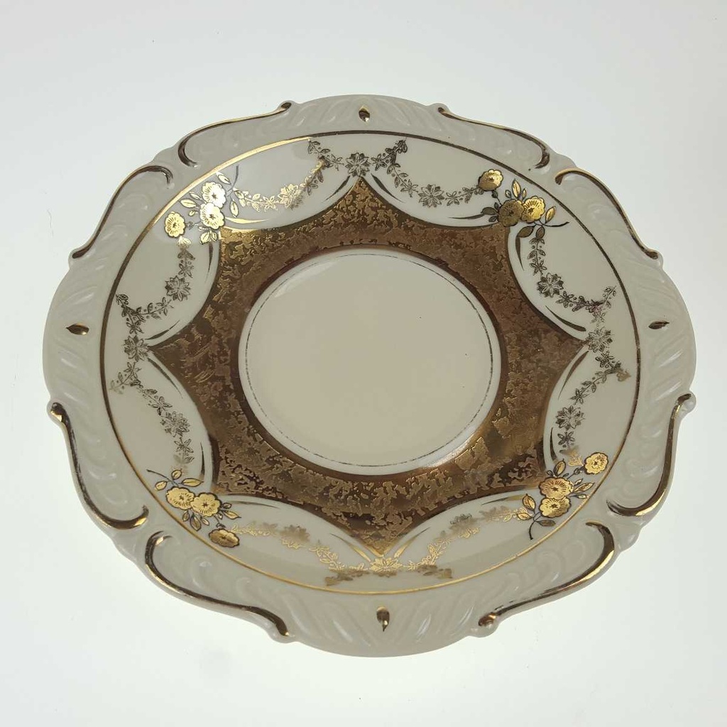 [458168498] Gedeck Sammelgedeck 3tlg Kahla Elfenbein Ätzgold Beige gebraucht - gut Bild 9