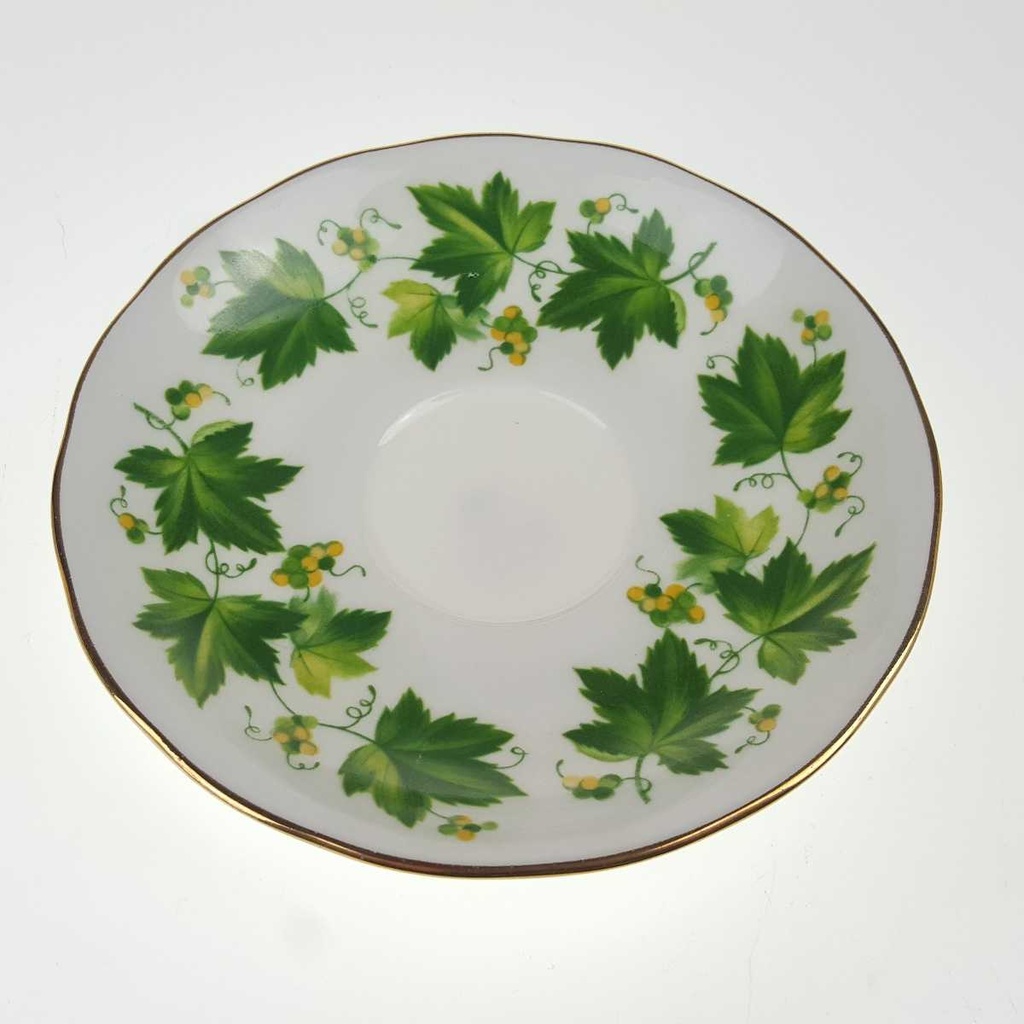 [458168501] Sammeltasse mit Untertasse 2tlg Queen Anne Bone China Trauben gebraucht - gut Bild 5