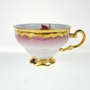 [458168503] Gedeck Goldrand 3tlg Theo Kühn Burgwindheim Blumendekor Blumen gebraucht - gut Bild 5