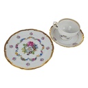 [458168506] Sammelgedeck Golddekor 3tlg 30 cm Hädrich & Sohn Blumendekor gebraucht - gut Bild 7