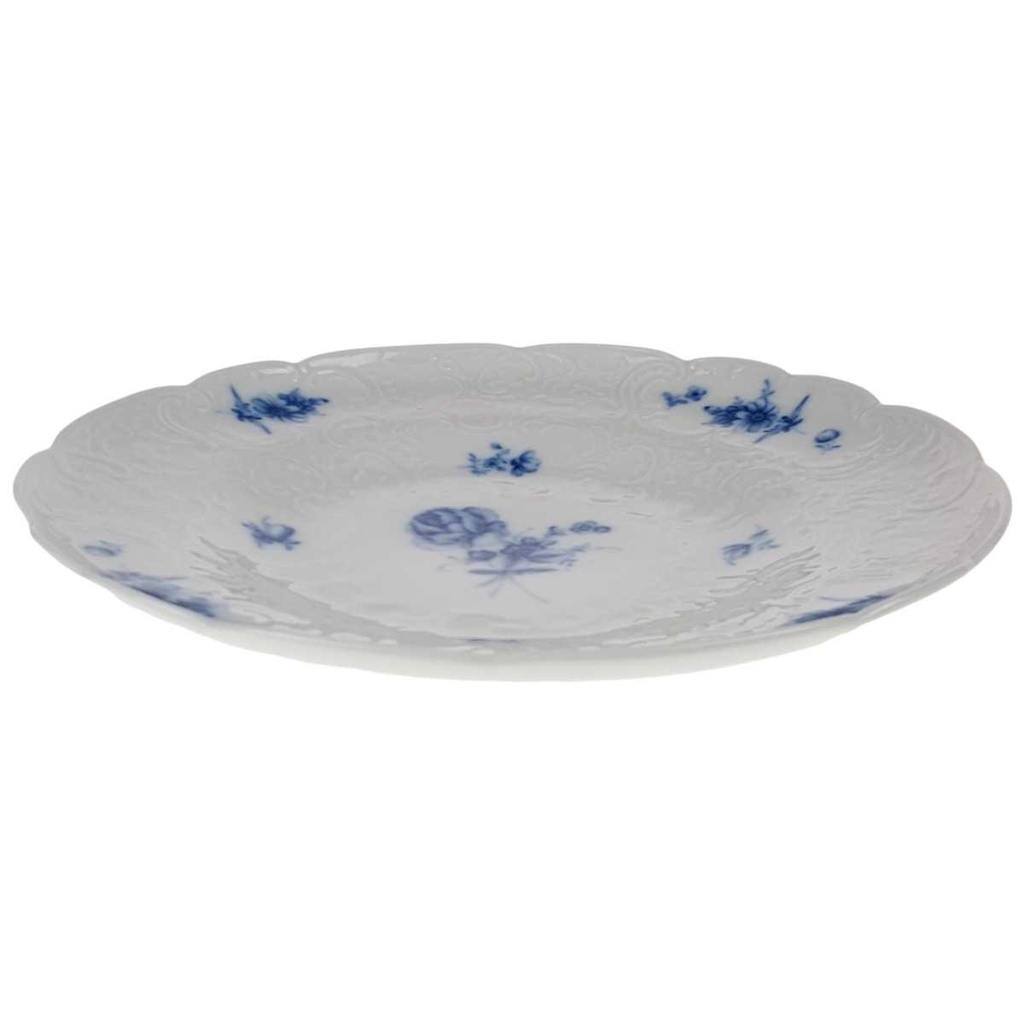 [458168508] Schale Prunkschale 31,2 cm Fürstenberg Lottine Blaue Blumen gebraucht - gut Bild 2