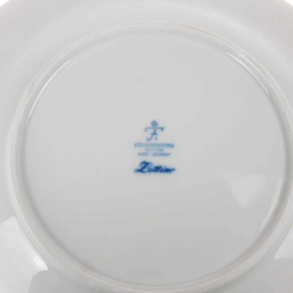 [458168508] Schale Prunkschale 31,2 cm Fürstenberg Lottine Blaue Blumen gebraucht - gut Bild 6