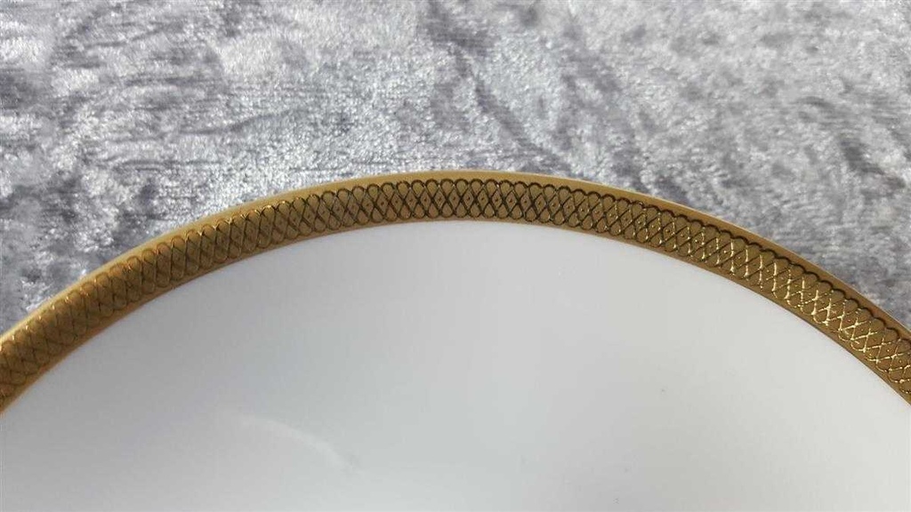 [45816852] Untertasse für Suppe Goldrand 16,9 cm Eschenbach 7 mm gebraucht - sehr gut Bild 2