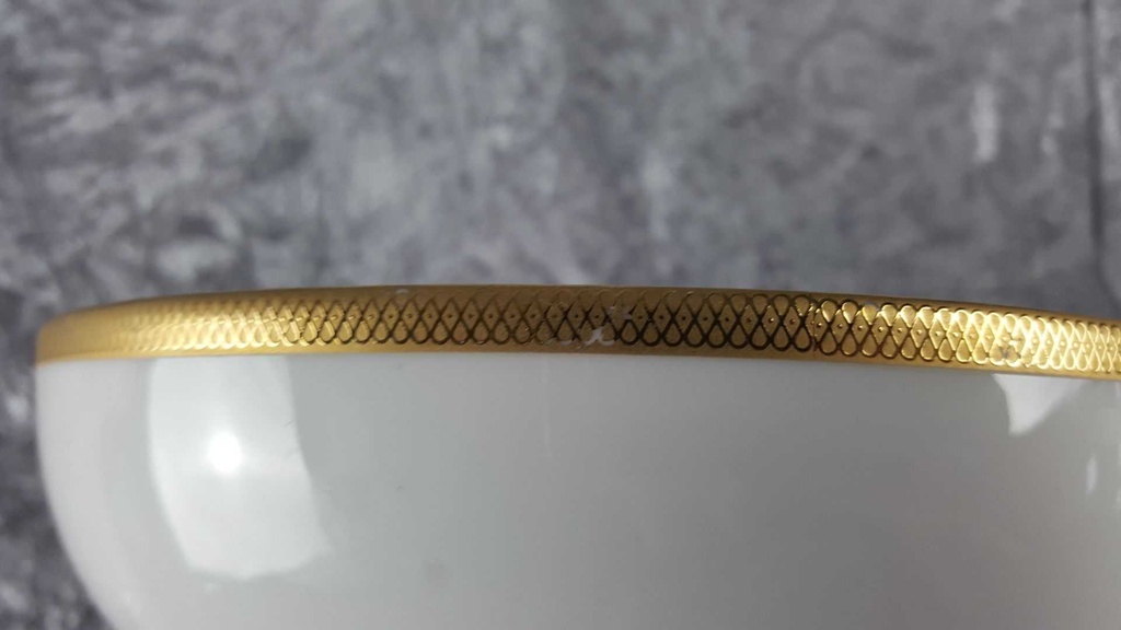 [45816856] Schüssel Goldrand 21 cm Eschenbach 7 mm gebraucht - gut Bild 3