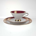 [458168584] Gedeck Sammeltasse Golddekor Bavaria 3tlg Kronester Rot gebraucht - gut Bild 3