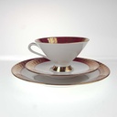 [458168584] Gedeck Sammeltasse Golddekor Bavaria 3tlg Kronester Rot gebraucht - gut Bild 4