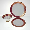 [458168584] Gedeck Sammeltasse Golddekor Bavaria 3tlg Kronester Rot gebraucht - gut Bild 6